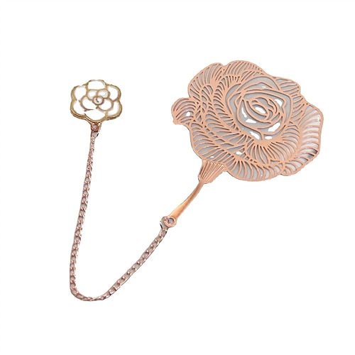 

Metal Bookmark Plant Creative Delicate Page Markers Metal Aesthetic Pendant Bookmark for Student Women Gifts /