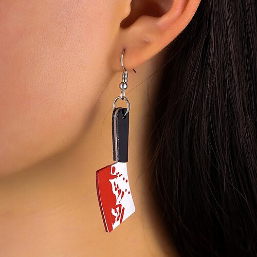 

1 Pair Hoop Earrings For Women's Halloween Street Prom Alloy Classic Fashion