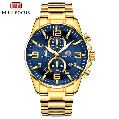 

MINI FOCUS Quartz Watch for Men Analog Quartz Stylish Stylish Modern Style Waterproof Stopwatch Noctilucent Alloy Alloy Fashion