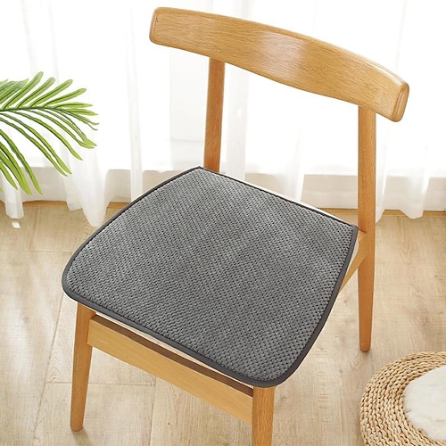 

Kitchen Chair Pad Cover Office Chair Seat Pad Slipcover Grey Black For Dinning Party Hotel Wedding For Dogs Cats