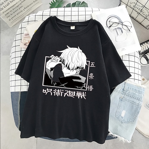 

Inspired by Jujutsu Kaisen Gojo Satoru Ryomen Sukuna T-shirt Anime 100% Polyester Anime Harajuku Graphic Street Style T-shirt For Men's / Women's / Couple's