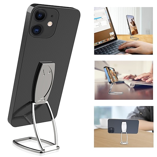 

Phone Ring Holder Lightweight Height Adjustable Finger Ring Kickstand Phone Holder for Desk Compatible with All Mobile Phone Phone Accessory