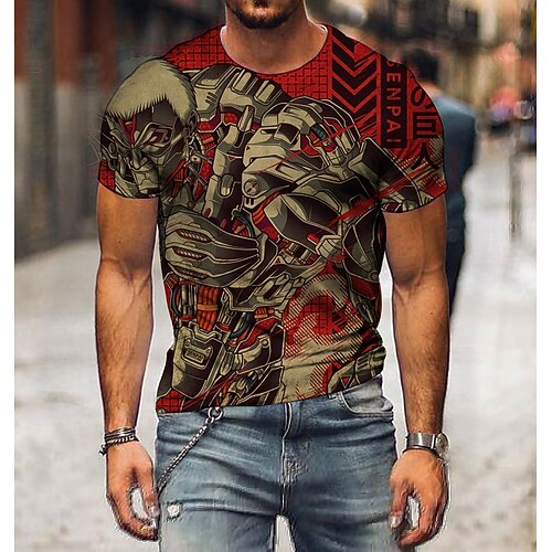 

Inspired by Attack on Titan Titanite T-shirt Anime 100% Polyester Anime Classic Retro Vintage T-shirt For Men's