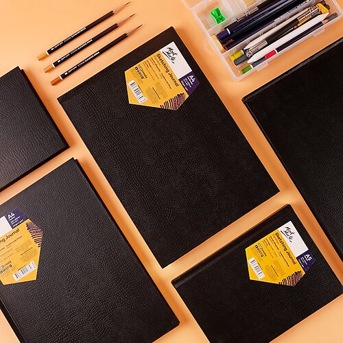 

Sketchbook Notebook Plain A5 5.8×8.3 Inch A3 11.7×16.5 Inch Simplicity Paper Hardcover Portable 100 Pages Notebook for Office Student