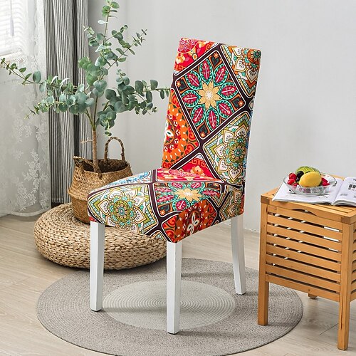 

Stretch Kitchen Chair Cover Slipcover for Dinning Party Elastic Anti-dust Seat Coverfor Hotel Office Ceremony Banquet Wedding Party