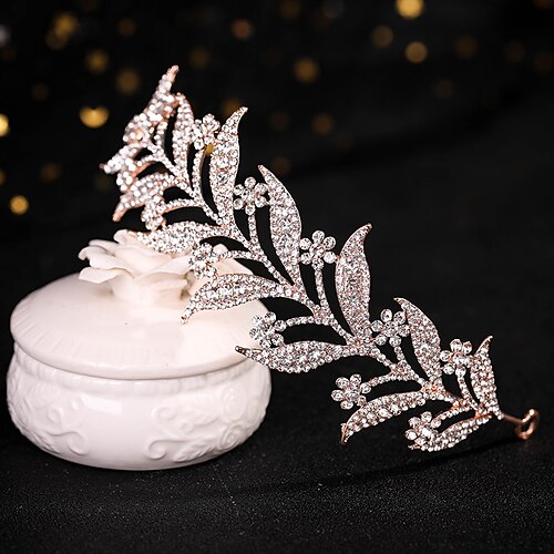 

Diademi della corona Cerchietti Accessori per capelli Strass Lega Matrimonio Festa / Serata Retrò Dolce Con Cristallo / strass Più materiali Copricapo Copricapo