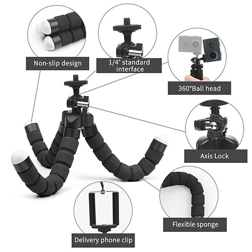 

Phone Tripod Moblie Phone Clip Bracket Holder Mount Tripod Stand for Smartphone Camera Tripod Stand Adapter