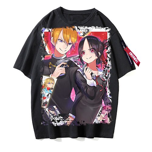 

Inspired by Kaguya Sama: Love Is War Fujiwara Chika Shinomiya Kaguya Cosplay Costume T-shirt Polyester / Cotton Blend Pattern Harajuku Graphic Kawaii T-shirt For Men's / Women's / Couple's