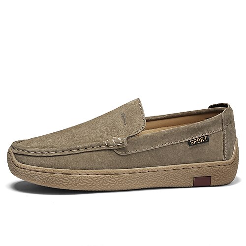 

Men's Sneakers Loafers Slip-Ons Classic British Daily Office Career PU Booties / Ankle Boots Black Khaki Fall Spring