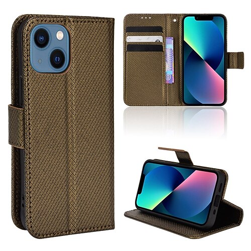 

Phone Case For Apple Wallet Card iPhone 13 Pro Max 12 Mini 11 X XR XS Max 8 7 Shockproof Card Holder Slots Magnetic Flip Solid Colored PU Leather