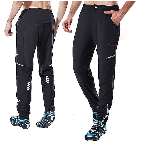

Men's Cycling Pants Bike Pants Padded Shorts / Chamois Winter Mountain Bike MTB Road Bike Cycling Sports Fleece Lining 3D Pad Warm Quick Dry Black Polyester Fleece Clothing Apparel Bike Wear