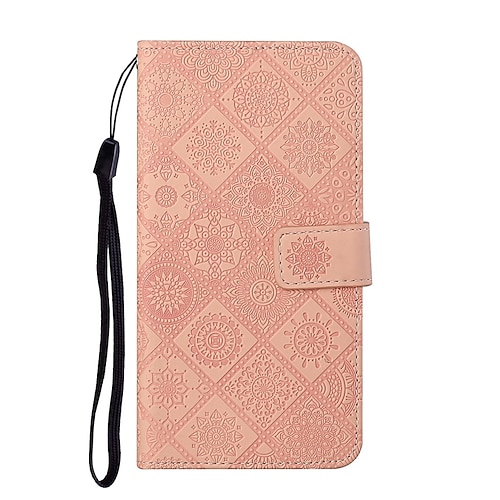 

Phone Case For Samsung Galaxy Wallet Card A33 S22 Ultra Plus S21 FE S20 A72 A52 A42 Shockproof with Wrist Strap Card Holder Slots Solid Colored PU Leather