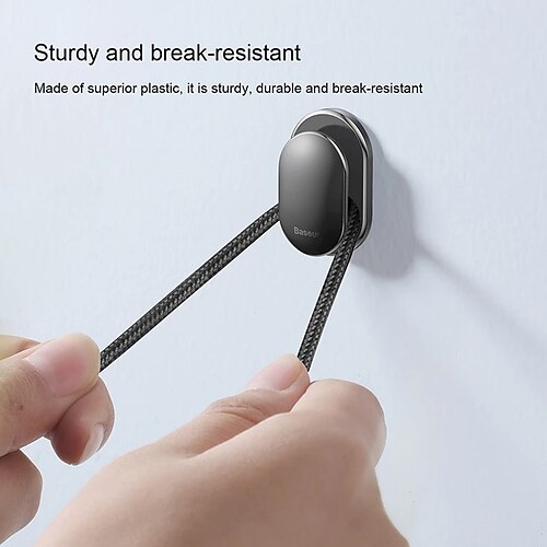 

4Pcs Lot Car Hooks Organizer Storage Hanger for USB Cable Headphone Key Storage Car Accessory Car Adhesive Hook Hanger