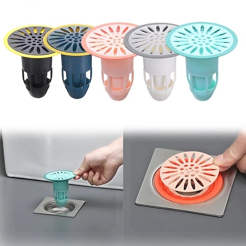 

Deodorant Floor Drain Core Silicone Shower Drain Stopper Insectproof Anti-odor Hair Trap Plug Trap Kitchen Bathroom Toilet Sewer