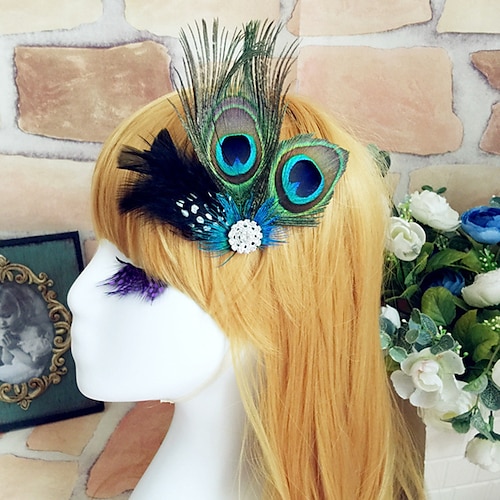 

Gatsby le magnifique Charleston Rétro Vintage 1950s 1920s Casque Bal Masqué Femme Costume Vintage Cosplay Fête / Soirée Coiffure Mascarade