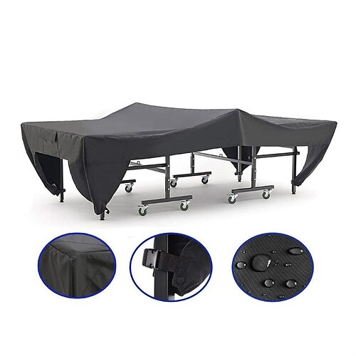 

Foldable Table Tennis Protective Cover,Patio Furniture Covers for Winter Protection,Dustproof Waterproof Oxford Sunscreen&Cold Proof Heavy Duty Outdoor Garden Covers