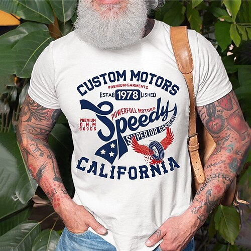 

Men's Unisex T shirt Hot Stamping Graphic Prints Letter Crew Neck Street Daily Print Short Sleeve Tops Casual Designer Big and Tall Sports White