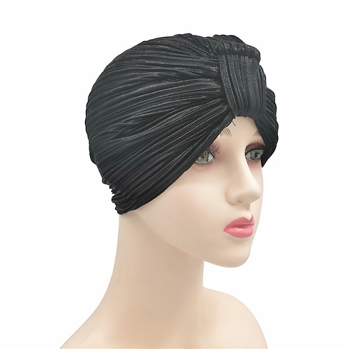 

Charleston Retro Vintage Roaring 20s 1920s The Great Gatsby Ruffle Turban Hat Headwraps Women's Costume Vintage Cosplay Casual Daily Hat Masquerade