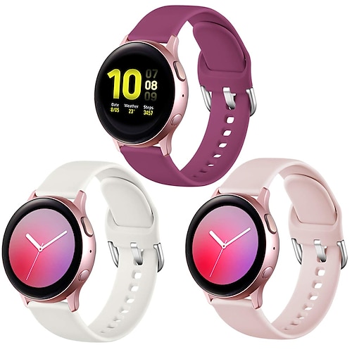 

Smart Watch Band for Samsung Galaxy Gear S2 Classic Watch 42mm Watch 3 41mm Watch Active 2 40mm / 44mm, Watch Active 40mm Silicone Smartwatch Strap Elastic Breathable Sport Band Replacement Wristband