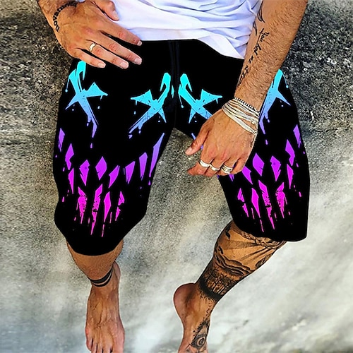 

Men's Yoga Shorts Cotton Graphic Patterned Sport Athleisure Shorts Bottoms Comfy Breathable Quick Dry Soft Yoga Fitness Gym Workout Pilates Athletic Athleisure Activewear / Micro-elastic