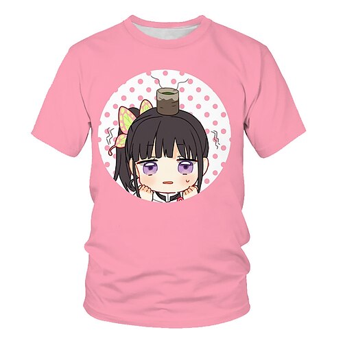 

Inspired by Demon Slayer: Kimetsu no Yaiba Kamado Nezuko T-shirt Cartoon 100% Polyester Anime Harajuku Graphic Kawaii T-shirt For Men's / Women's / Couple's