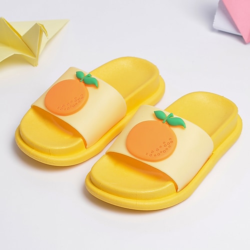 

Boys Girls' Sandals Casual Beach PVC Breathability Slippers Little Kids(4-7ys) Casual Daily Water Shoes LeisureSports Yellow Summer