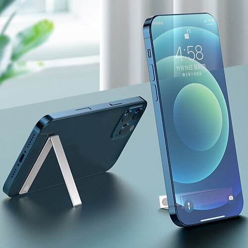 

Luxury L Shaped Phone Holder Foldable Aluminium Alloy Metal Smartphone Socket Universal For IPhone Samsung Xiaomi Phone Stand