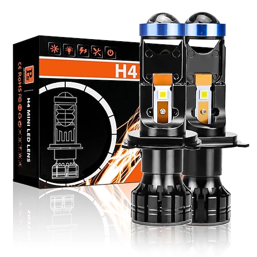 

Car Headlight Mini Lens H4 H7 LED Projector Bulb P5 60W 6000K 12000LM 12V 24V Auto HeadLamp Spotlight High Low Beam 2PCS