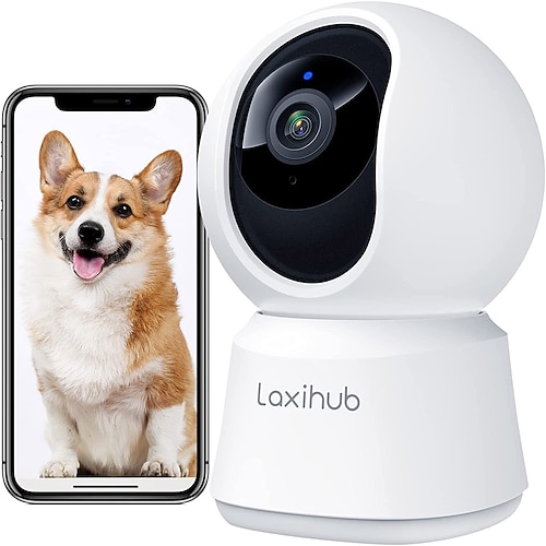 

Laxihub 360 Indoor Security Camera P2 1080P WiFi Home Camera for Baby/Pet/Nanny Pan/Tilt
