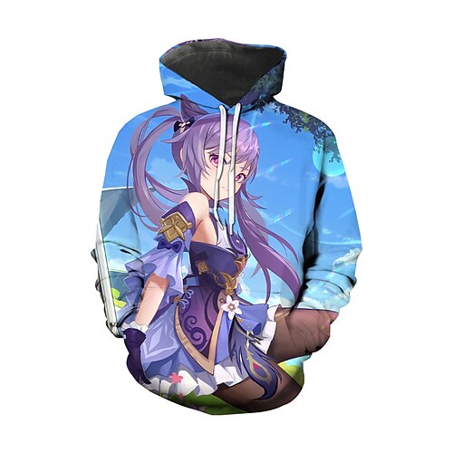 

Inspired by Genshin Impact Xiao Zhongli Hoodie Anime 100% Polyester Anime 3D Harajuku Graphic Hoodie For Men's / Women's / Couple's