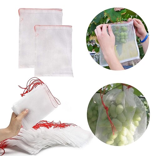 

Nylon Net Bag Fruit Vegetable Protection Cover Anti Mosquito Flies Insect Netting Garden Pest Control Net