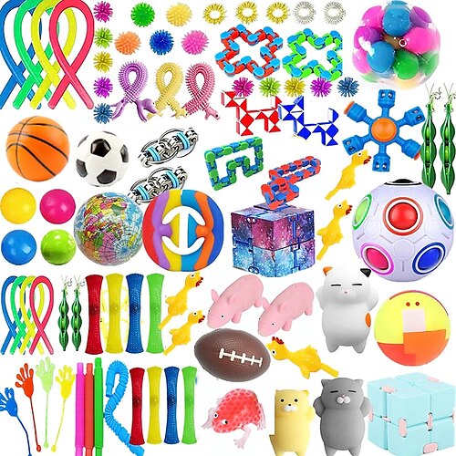 

Fidget Packs54 Pack Sensory Toys SetADHD Toys for Boy GirlToys for Reducing The Stress and Anxiety of Christmas AdultsGifts for Birthday Party Favors