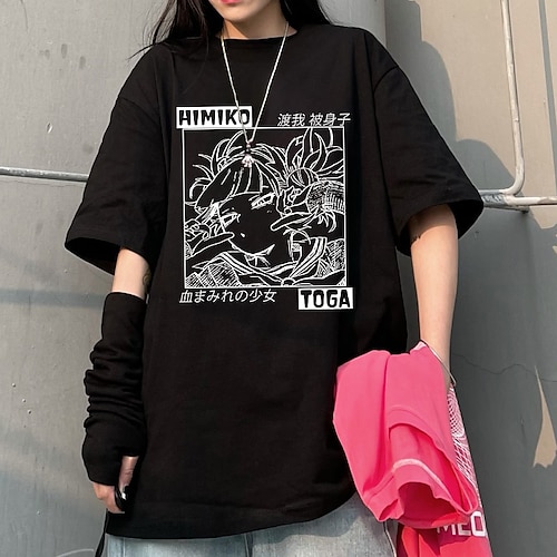 

Inspired by My Hero Academy Battle For All / Boku no Hero Academia Himiko Toga T-shirt Anime Cartoon Anime Harajuku Graphic Street Style T-shirt For Men's Women's Unisex Adults' Hot Stamping 100