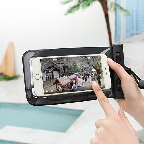 

2 Pack Waterproof Phone Pouch Portable Shockproof Water Resistant Phone Case Dry Bag for For iPhone 13 Pro mini 12 11 XR Max Samsung Galaxy S22 S21 S20 FE Swimming Snorkeling Diving / Boating Up to