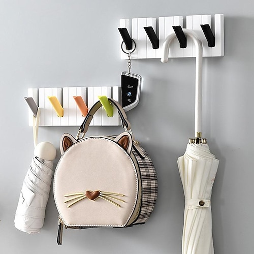 

Punch-free Piano Hook Household Sticky Storage Sticky Hook Door Back Small Object Key Hanger Rack