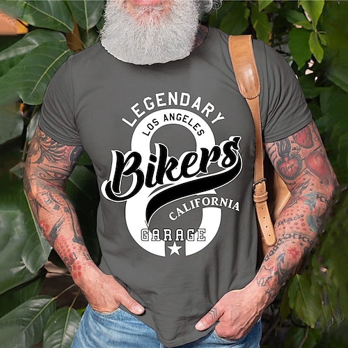 

Men's Unisex T shirt Hot Stamping Graphic Prints Letter Crew Neck Street Daily Print Short Sleeve Tops Casual Designer Big and Tall Sports Gray Red Navy Blue