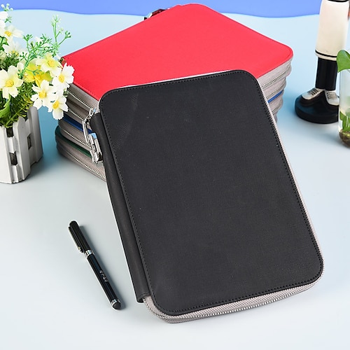 

Lined Notebook Lined A5 5.8×8.3 Inch Solid Color PU SoftCover with Lock Button 160 Pages Notebook for School Office Business