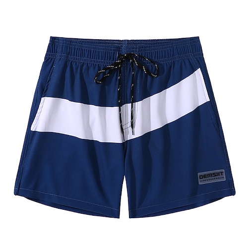 

Men's Swim Shorts Swim Trunks Quick Dry Lightweight Board Shorts Bathing Suit Mesh Lining Drawstring with Pockets Swimming Surfing Beach Water Sports Patchwork Summer