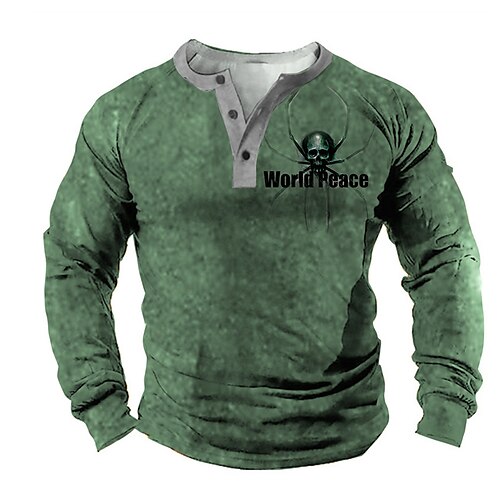 

Men's Unisex Sweatshirt Pullover Graphic Prints Skull Letter Print Casual Daily Sports 3D Print Casual Vintage Hoodies Sweatshirts Green Light Green