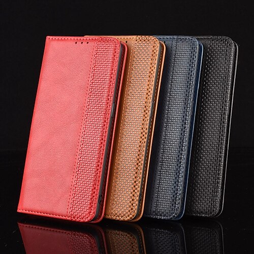 

Phone Case For Samsung Galaxy Wallet Card Z Fold 2 Z Fold 3 Shockproof Card Holder Slots Magnetic Flip Solid Colored PU Leather