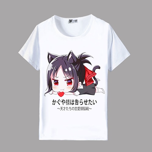 

Inspired by Kaguya-sama: Love is War Shinomiya Kaguya Cosplay Costume T-shirt 100% Polyester Pattern Harajuku Graphic Kawaii T-shirt For Men's / Women's / Couple's