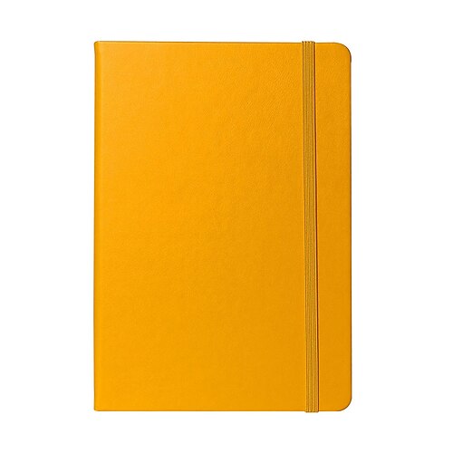 

Lined Notebook Ruled A5 5.8×8.3 Inch Solid Color PU SoftCover Elastic Closure 200 Pages Notebook for School Office Student