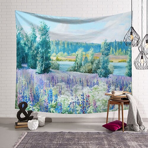 

Floral Wall Tapestry Art Decor Blanket Curtain Hanging Home Bedroom Living Room Decoration Polyester