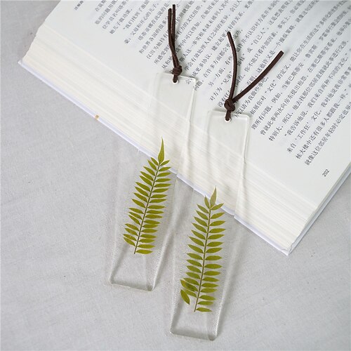 

Plastic Bookmark Plant Pagination Mark Plastic Aesthetic Bookmark for Student 142.7 inch