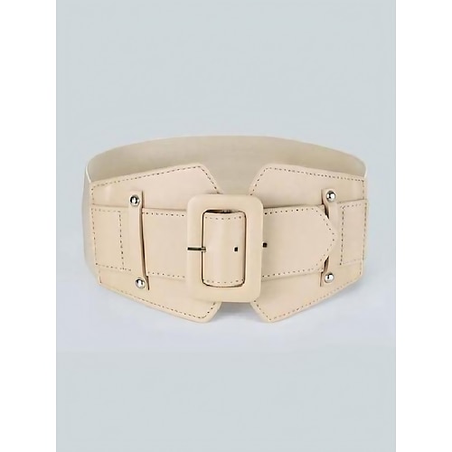 

Rectangle Buckle Wide Belt