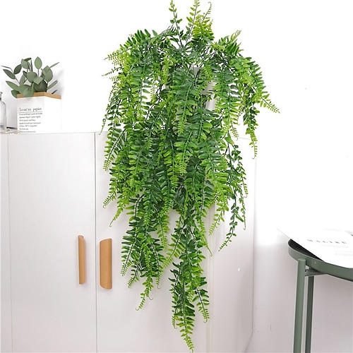 

80Cm/31"" Artificial Plants Wall Decorations Artificial Leaves Vine Home Wall Display 1Pc,Fake Flowers For Wedding Arch Garden Wall Home Party Hotel Office Arrangement Decoration