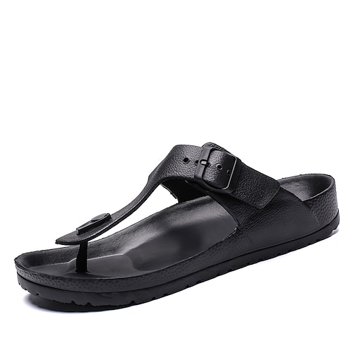 

Men's Sandals Slippers & Flip-Flops Crib Shoes Casual Daily Beach EVA(ethylene-vinyl acetate copolymer) Black White Summer