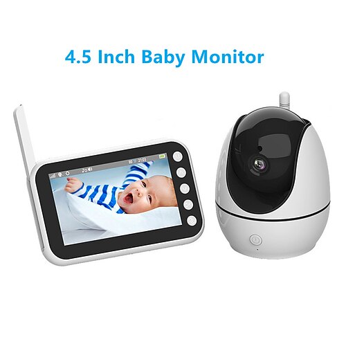 

4.5 Inch Wireless Video Baby Monitor Mom Nanny Infant Security Two-way Audio Camera Infrared LED Night Vision Walkie Talkie