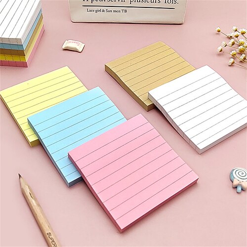 

5/10 pcs Sticky notes 2.952.95 inch Colorful Paper Self-adhesive Bright Colors Post It Notes for School Office Student