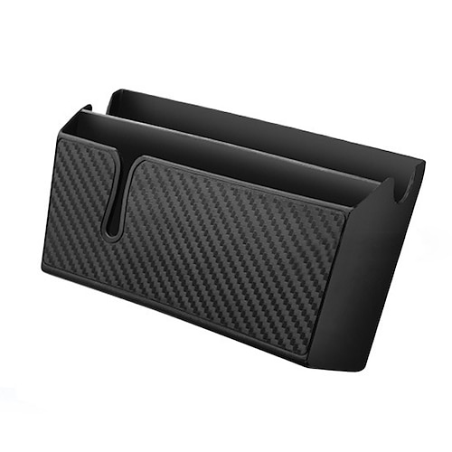 

StarFire 1 Pack Black Multifunctional Vehicle Storage Box Organizer Phone Charger Cradle Garbage Mesh Seat Bag Cellphone Holder Car Styling Accessory